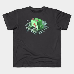 Isometric block frog Kids T-Shirt